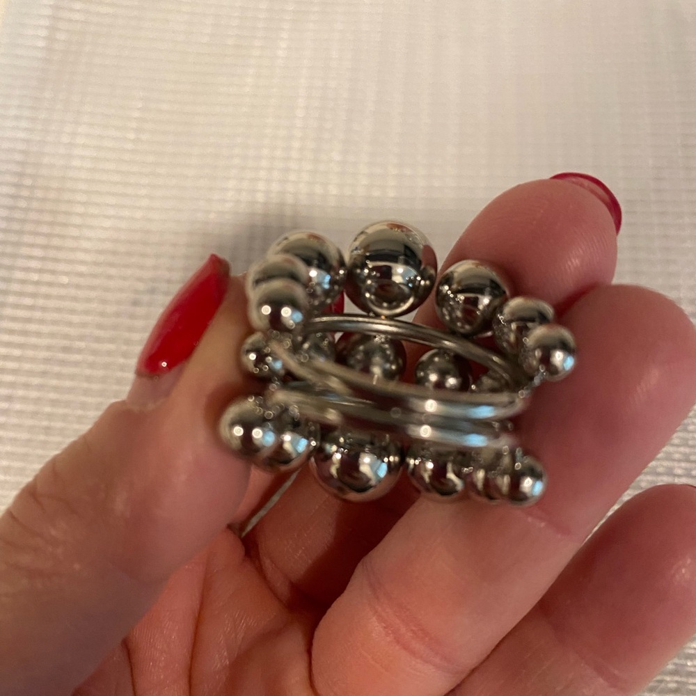 Silver Statement Ring - image 7